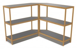 Corner Shelving Unit - 93" x 50" - Control