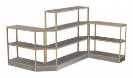 Large Open Shelving Unit - 145" x 72" - Control