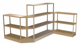 Large Wood Shelving Unit - 145" x 72" - Control