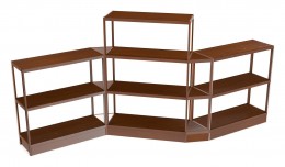 Open Wood Shelving Unit - 160" x 72" - Control