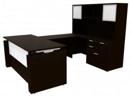 U Shaped Height Adjustable Desk - PL Laminate