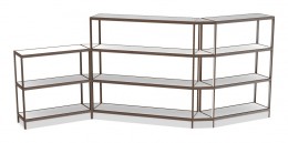 Open Back Shelving System -  194" x 72" - Control