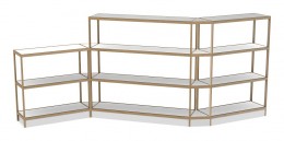 Open Back Shelving System -  194" x 72" - Control