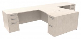 2 Person Desk with Drawers - Potenza