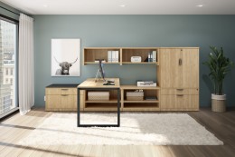 L Shaped Desk with Storage - Elements