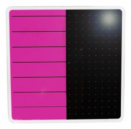 Glass Dry Erase Board - 14" x 14" - Viztex Glacier