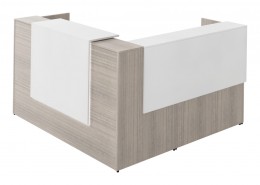 Modern L Shaped Reception Desk - Potenza