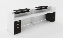 2 Person Reception Desk - Potenza