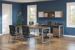 U Shaped Desk with Storage - Elements