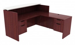 L Shaped Reception Desk - PL Laminate