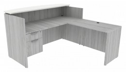 L Shaped Desk with Drawers - PL Laminate