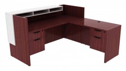 L Shaped Reception Desk - PL Laminate