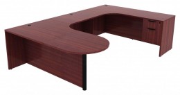 U Shaped Peninsula Desk - PL Laminate