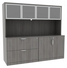 Storage Credenza with Hutch - PL Laminate