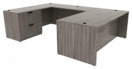 U Shaped Desk - Commerce Laminate