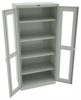 Storage Cabinet with See Through Doors - Deluxe