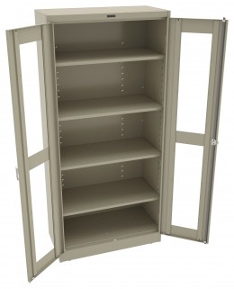 Storage Cabinet with See Through Doors - Deluxe