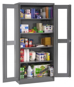 Storage Cabinet with See Through Doors - Deluxe