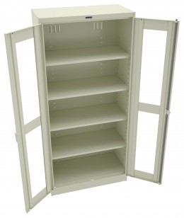 Storage Cabinet with See Through Doors - Deluxe