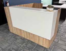 L-Shaped Reception Desk with Counter