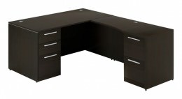 L Shaped Desk with Drawers - Potenza