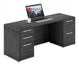 Credenza Desk with Drawers - Potenza