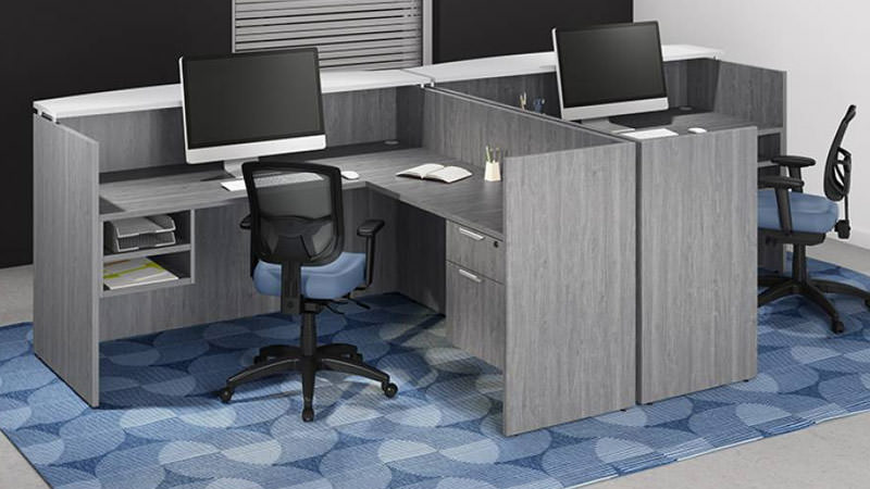 T Shaped Reception Desks